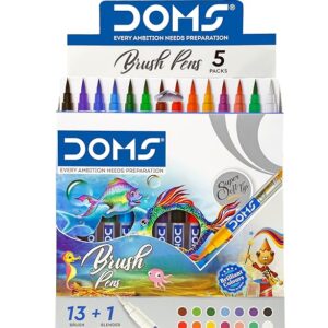 DOMS 14 Shades Brush Pen Box Pack OF 1