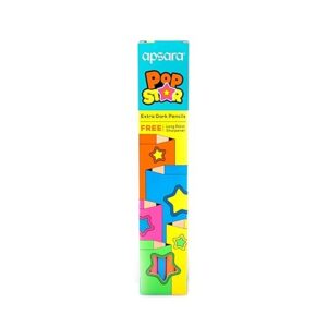 Apsara Popstar Pencils | Multipal colour look for executives |  (Pack of 1-10 Pcs Pack)