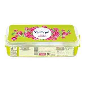 Fevicryl Acrylic Colours Sunflower Kit | 10 Colours x 15 ml | Multicolour & Multi-surface|