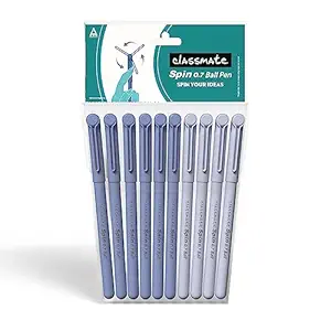 Classmate Spin Ball Pen- Blue (Pack of 10)