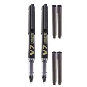 Pilot V7 Hi-Tecpoint Roller Ball Pen Black Colour .