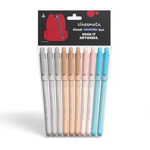 Classmate Hook Ball Pen- Blue (Pack of 10)|Multicolour