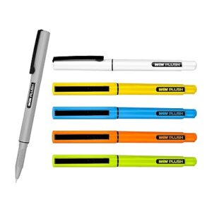 WIN Plush Ball |(10 Blue Ink PEN) | Bright Body Colours | 0.7 mm Tip |