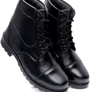 Marcino Shoes Black Leather Lace